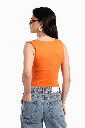 Square Neck Sleeveless Top