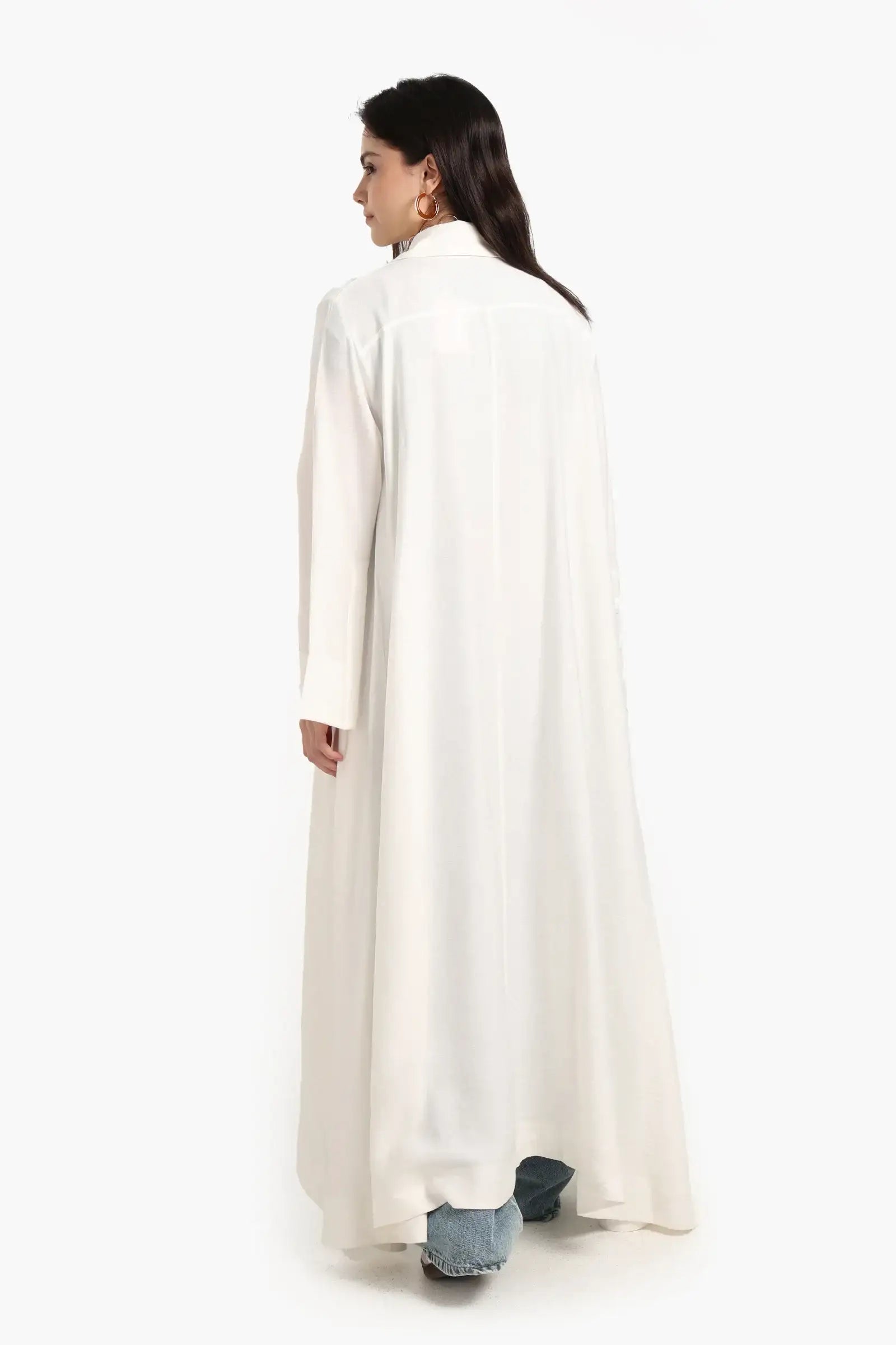 Double-Breasted Trench Cardigan