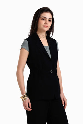 One-Button Closure Vest
