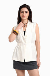 One-Button Closure Vest