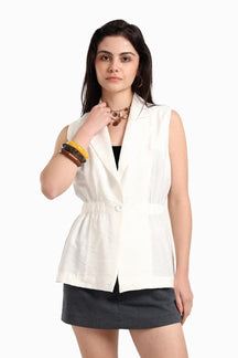 One-Button Closure Vest