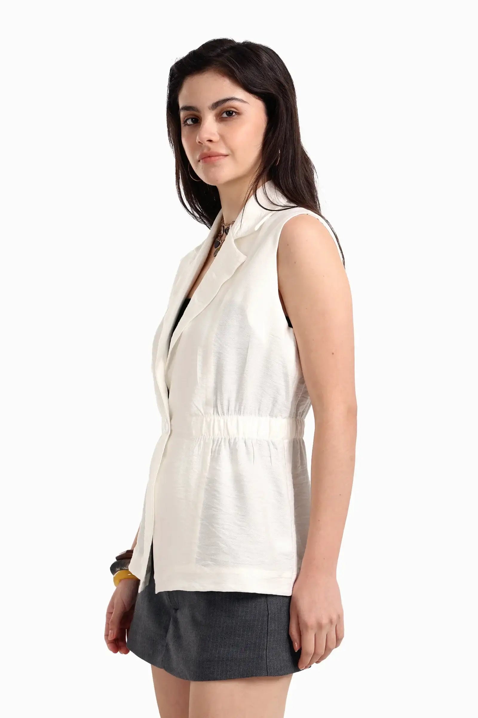 One-Button Closure Vest