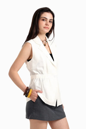 One-Button Closure Vest