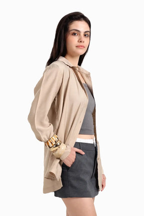 Voile Button Closure Shirt