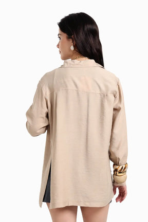 Voile Button Closure Shirt