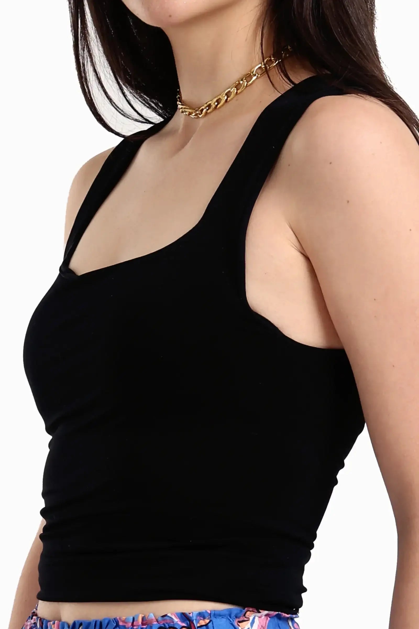 Square Neck Sleeveless Top