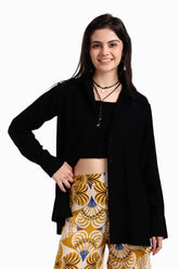 Voile Button Closure Shirt