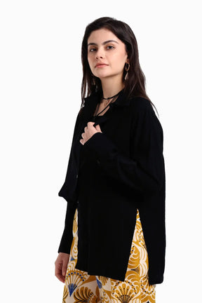 Voile Button Closure Shirt
