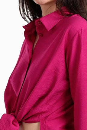 Voile Button Closure Shirt