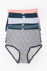 Pack of 5 Colored Full Brief Panties