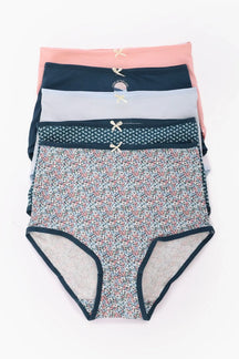 Pack of 5 Colored Full Brief Panties