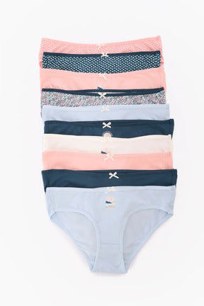 Pack of 10 Colored Bikini Panties