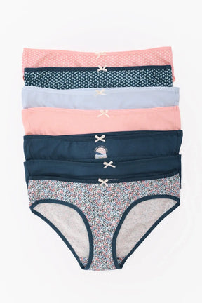 Pack of 7 Colored Bikini Panties