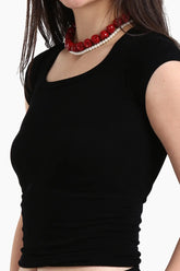 Ribbed Slim Fit Top