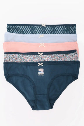 Pack of 5 Colored Bikini Panties