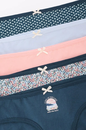 Pack of 5 Colored Bikini Panties
