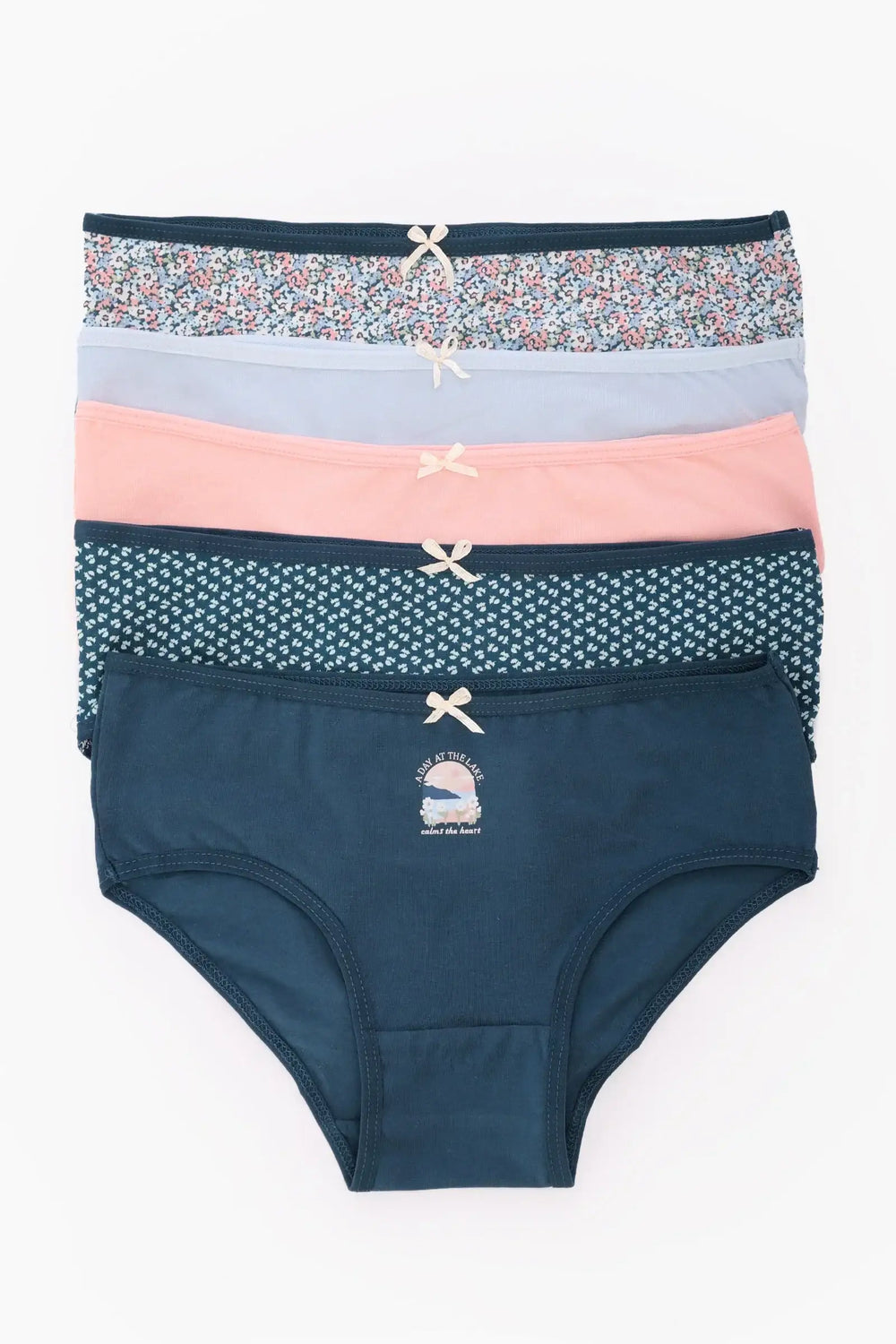 Pack of 5 Colored Brief Panties