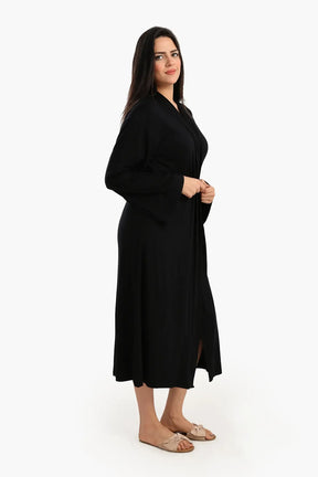 روب سادة بأكمام طويلة