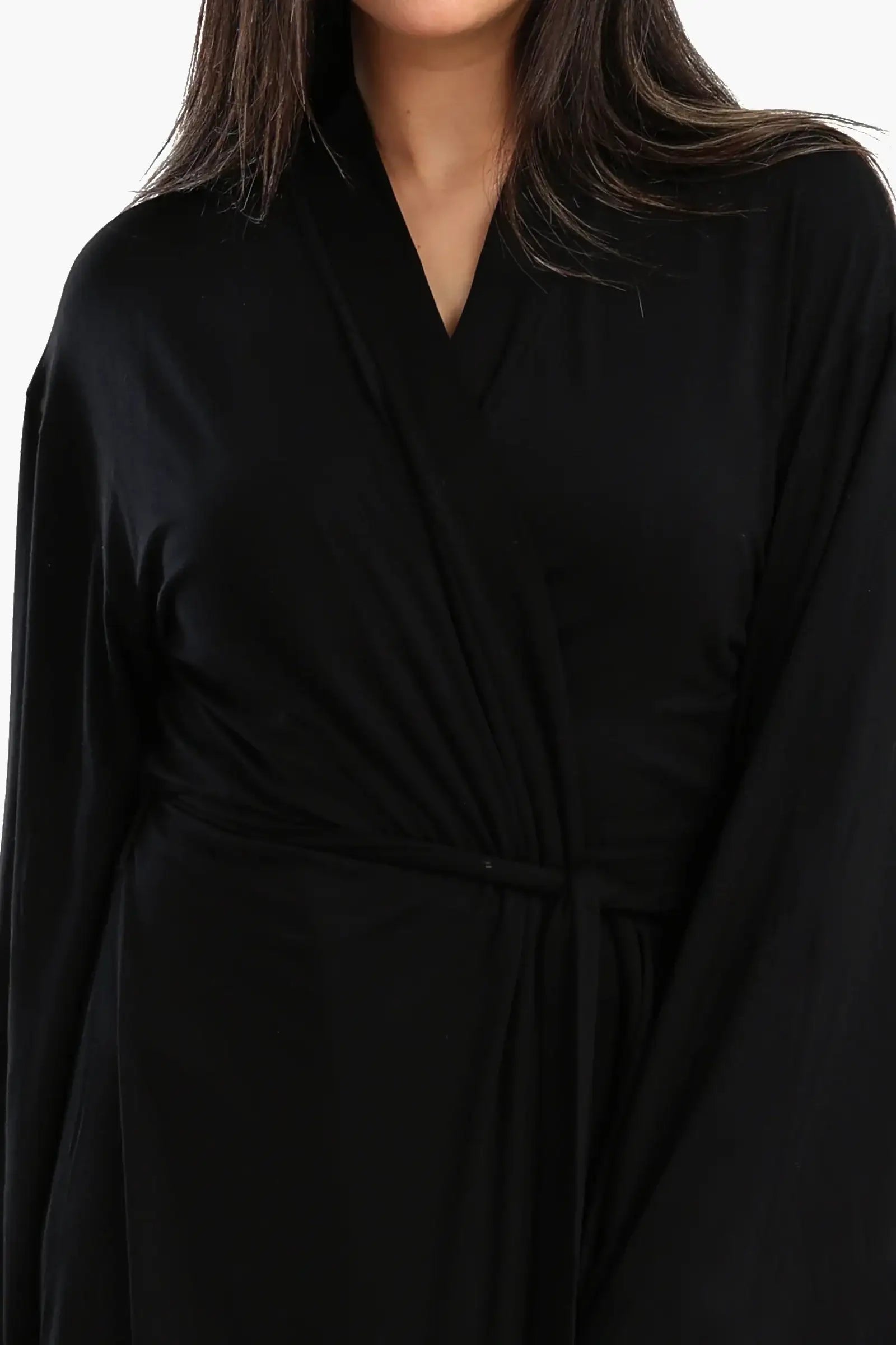 روب سادة بأكمام طويلة