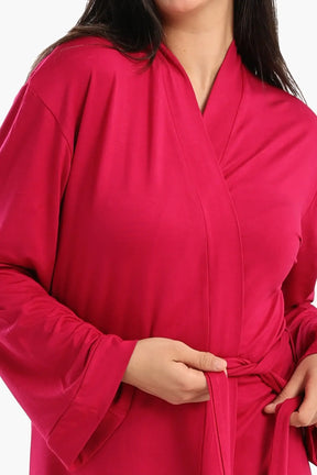 روب سادة بأكمام طويلة