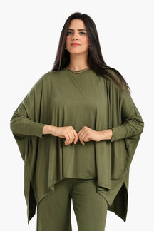 Asymmetrical Lounge Poncho