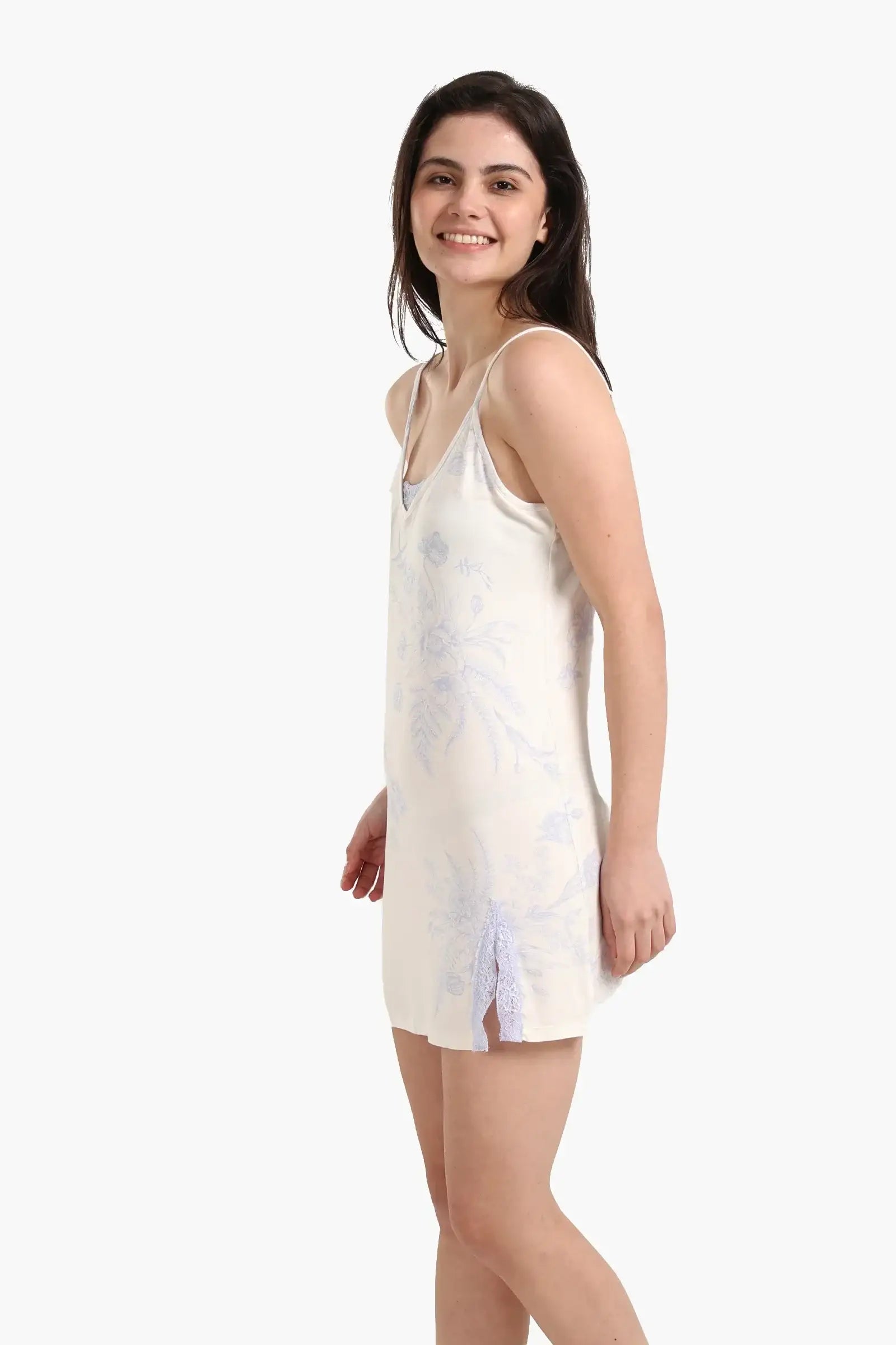 Floral Print Short Nightgown