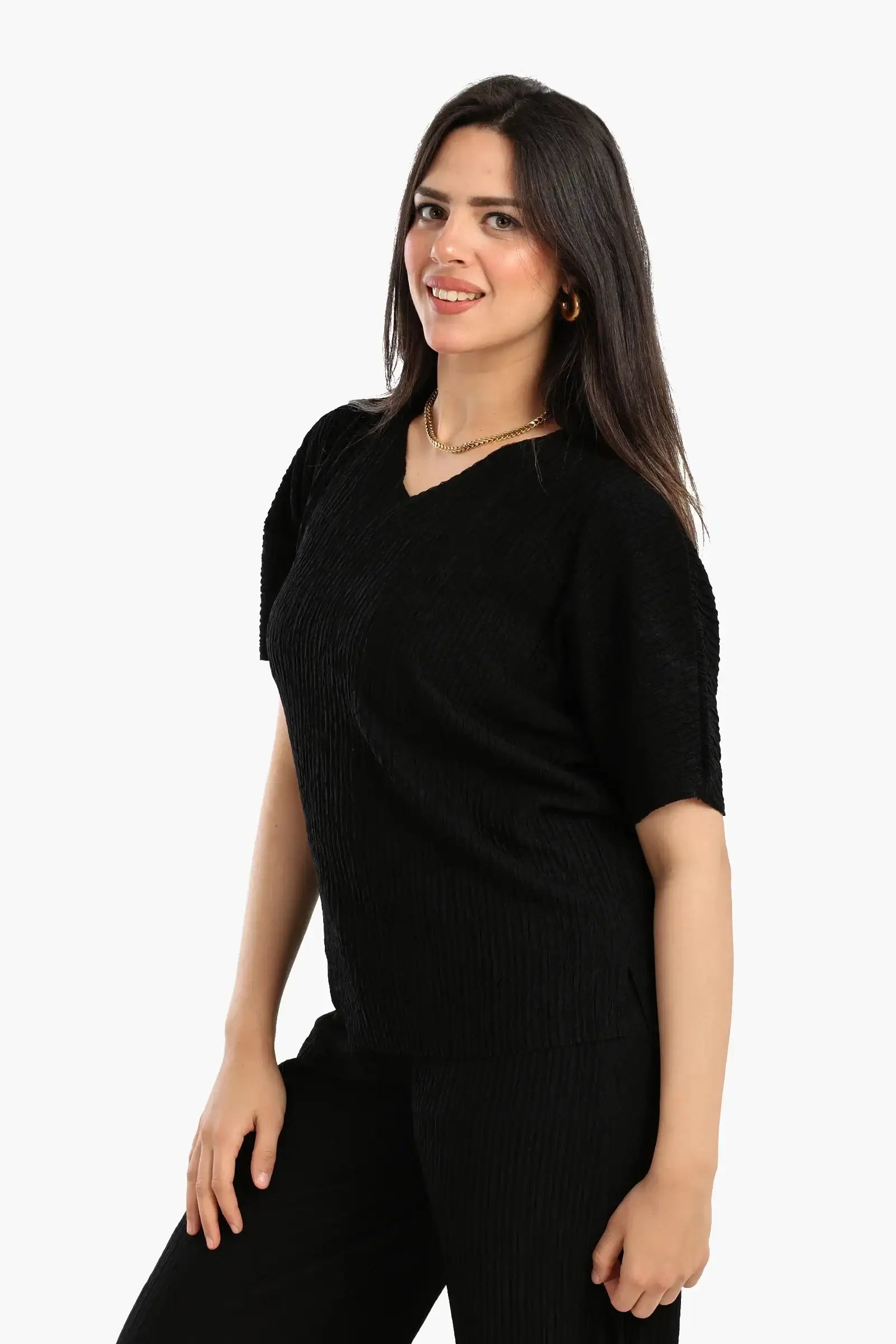 Ribbed Lounge Blouse