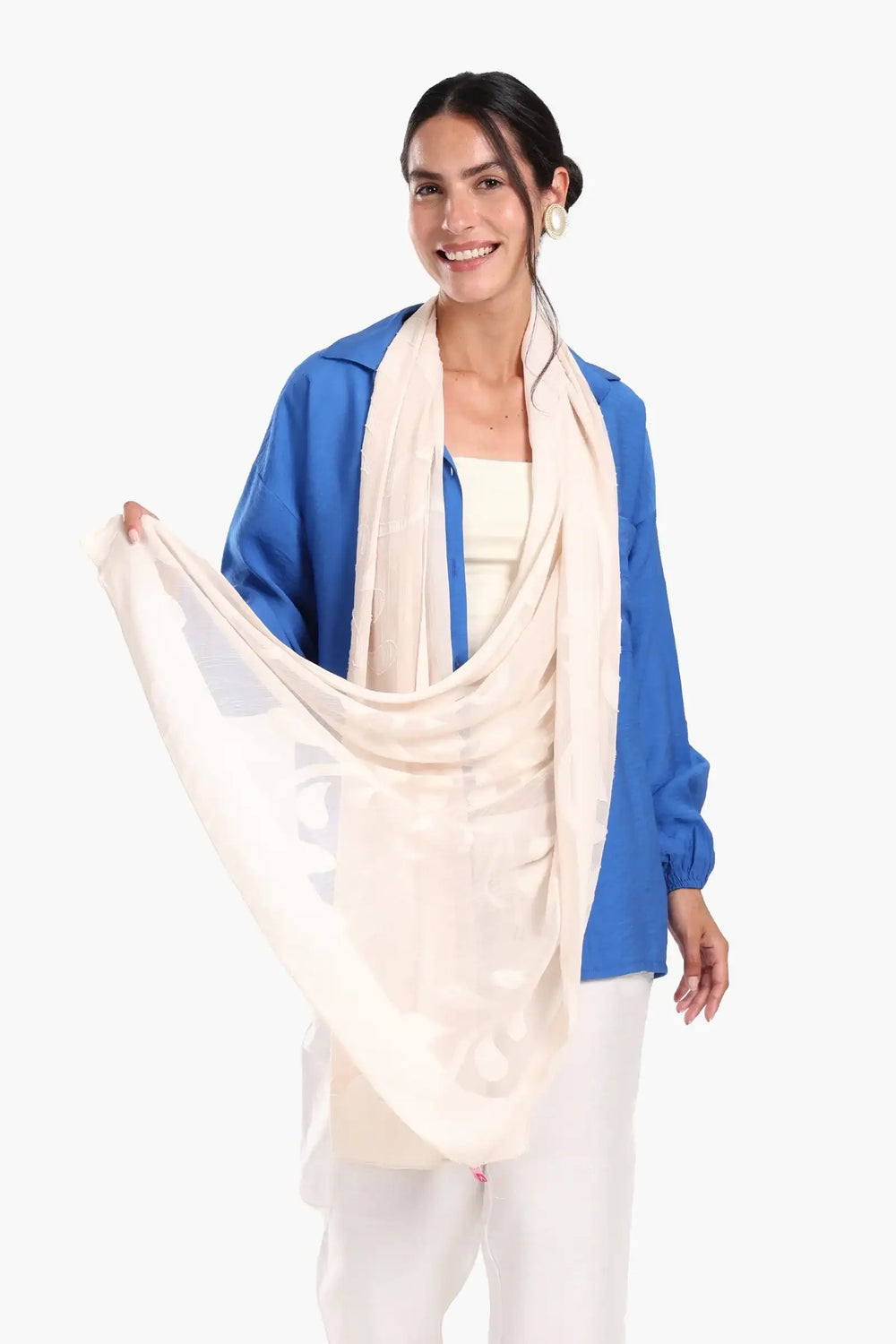 Elegant Self Pattern Scarf