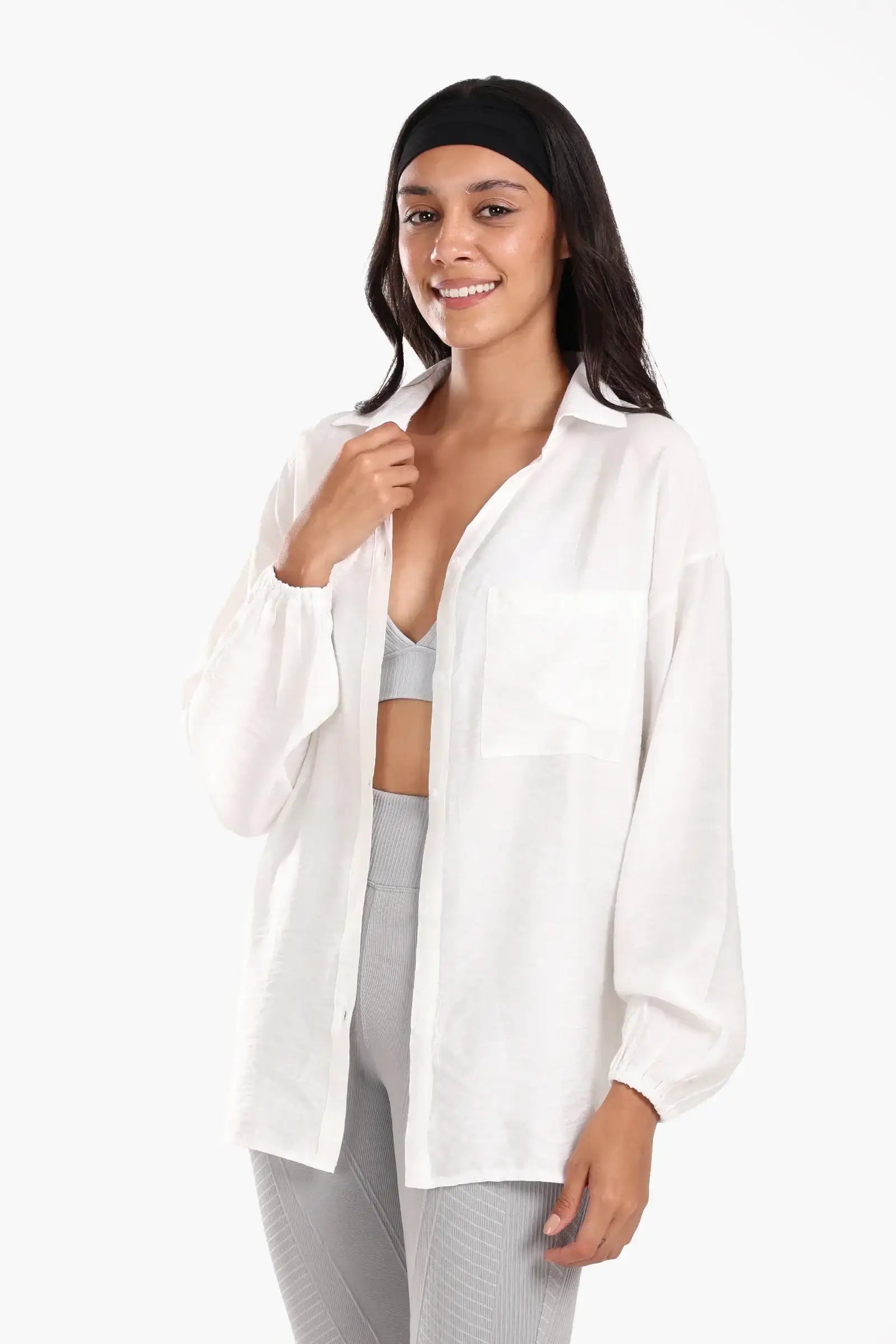 Shirt with Elastic Cuffs
