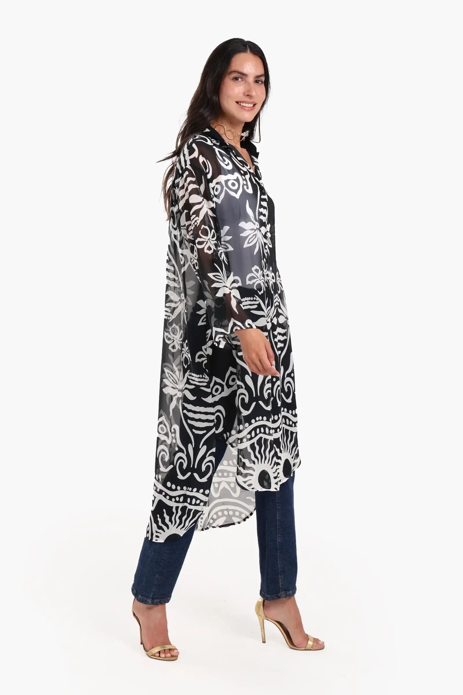 فستان ميدي مطبوع