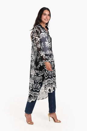 فستان ميدي مطبوع