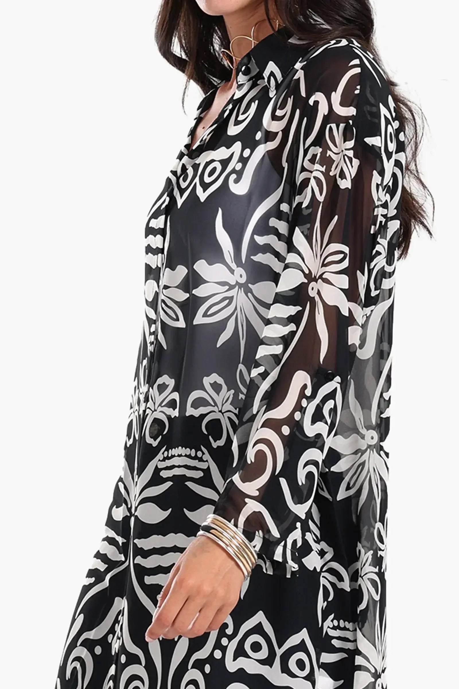 فستان ميدي مطبوع