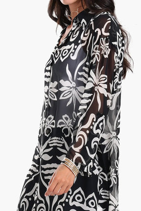 فستان ميدي مطبوع