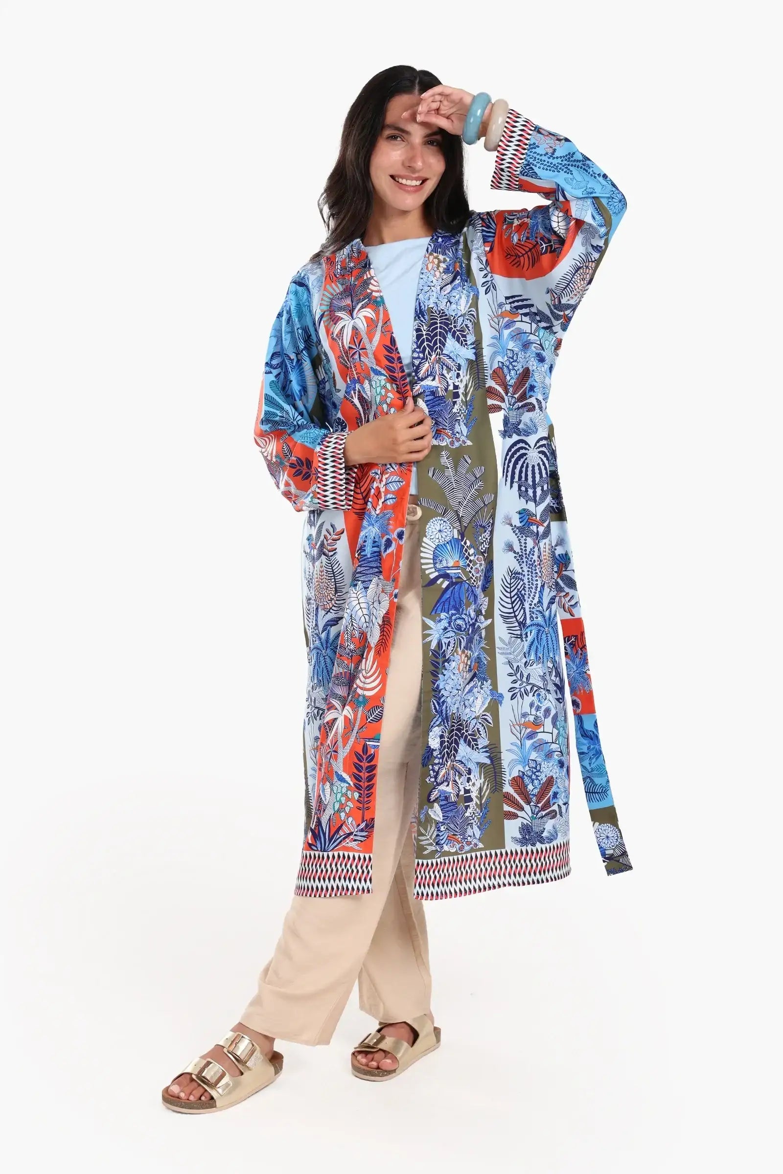 Colorful Printed Cardigan