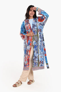 Colorful Printed Cardigan