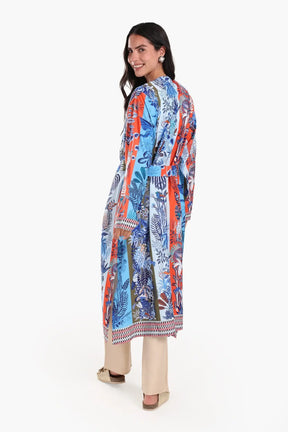 Colorful Printed Cardigan