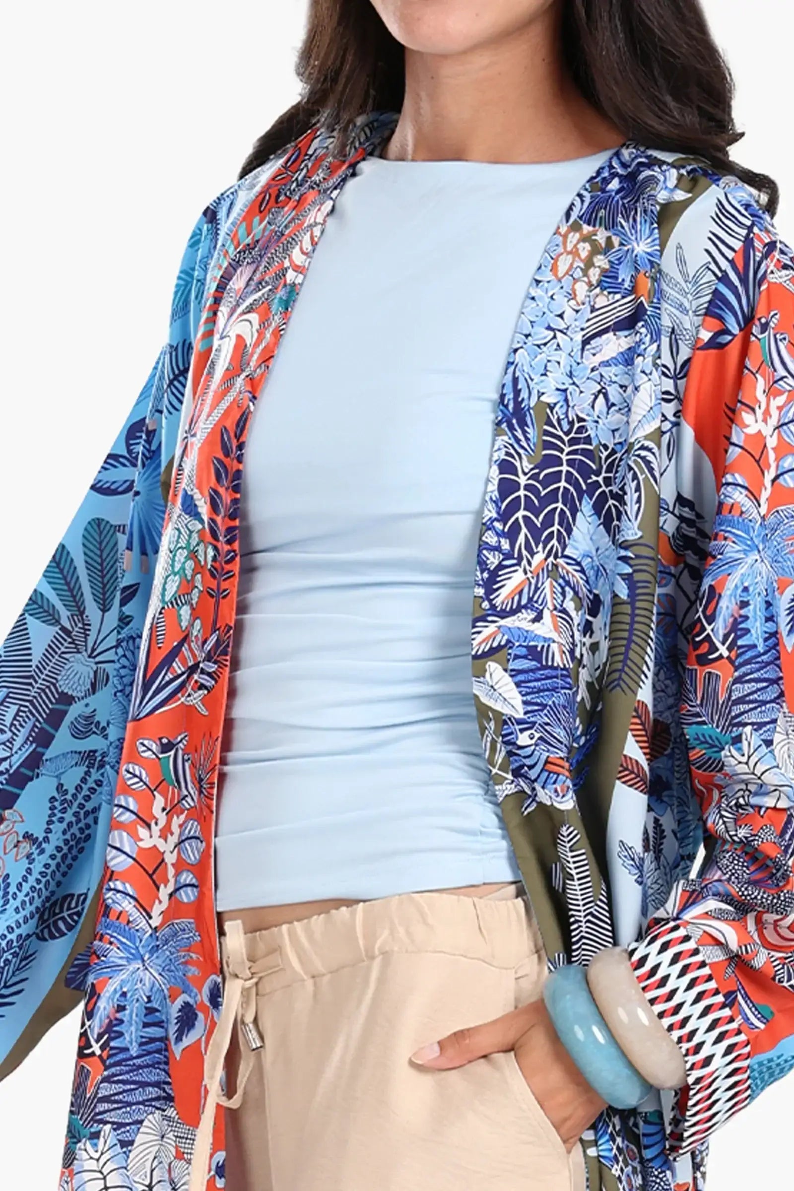 Colorful Printed Cardigan