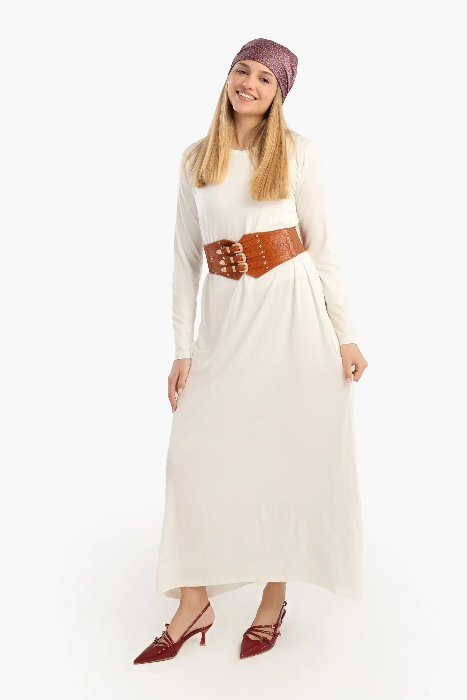 Viscose Round Neck Dress