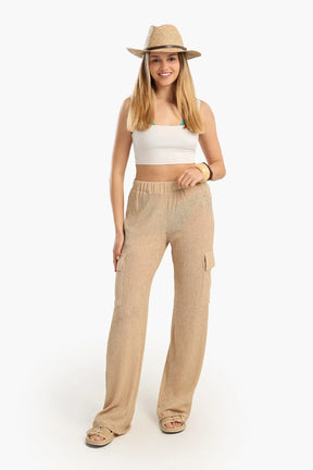 Knitted Baggy Beach Pants