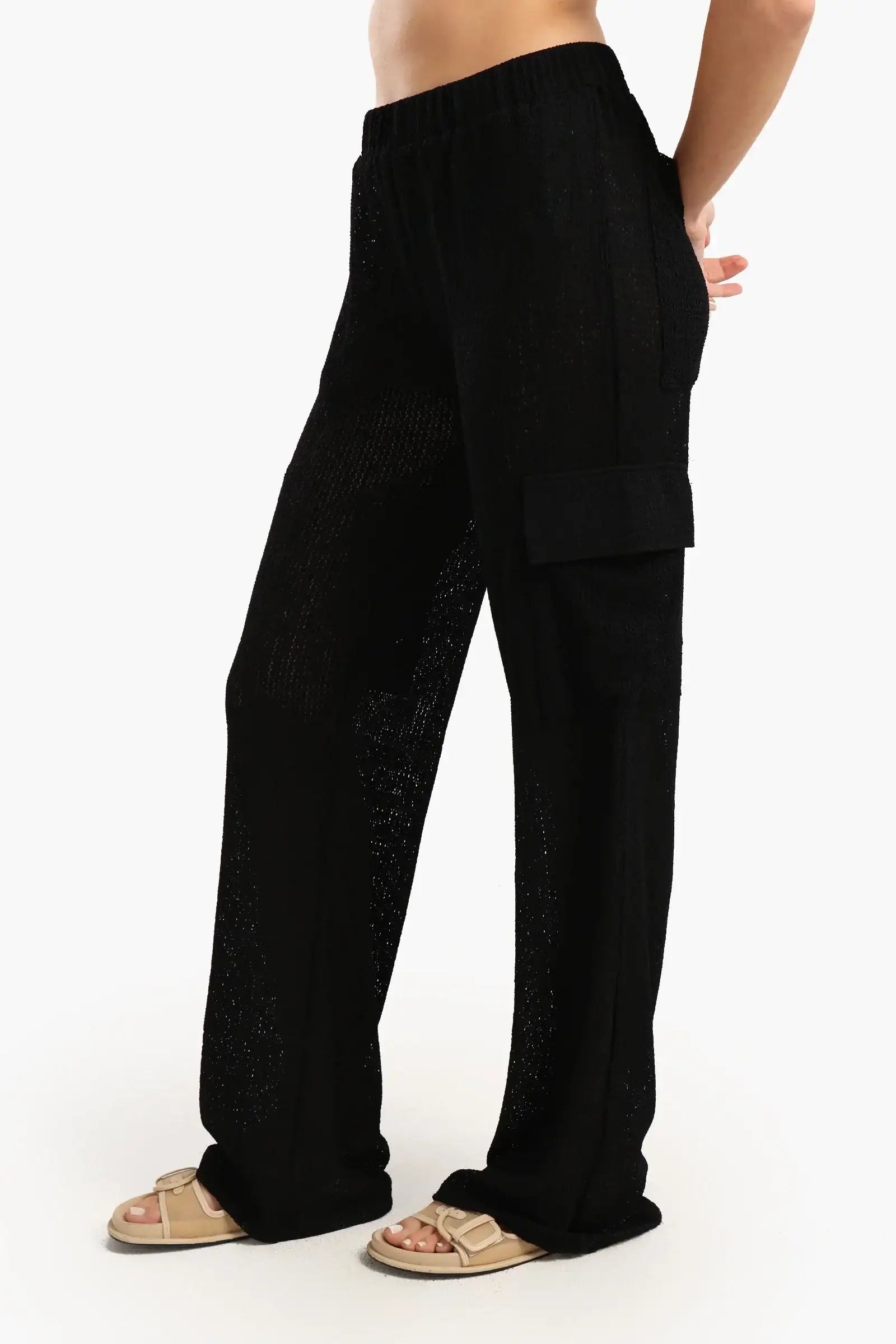 Knitted Baggy Beach Pants