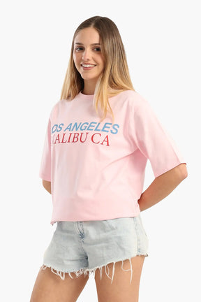 تيشيرت مطبوع بينك