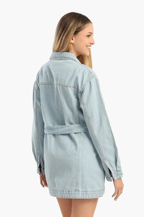 Blue Oversized Denim Jacket