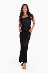 Sleeveless Knitted Beach Set