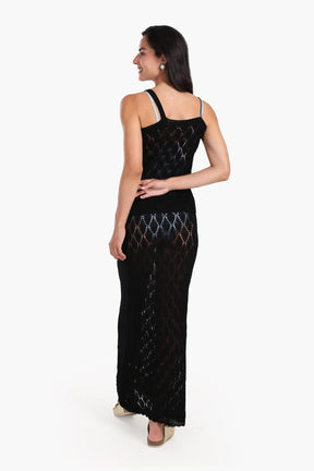 طقم تريكو بدون أكمام للشاطئ