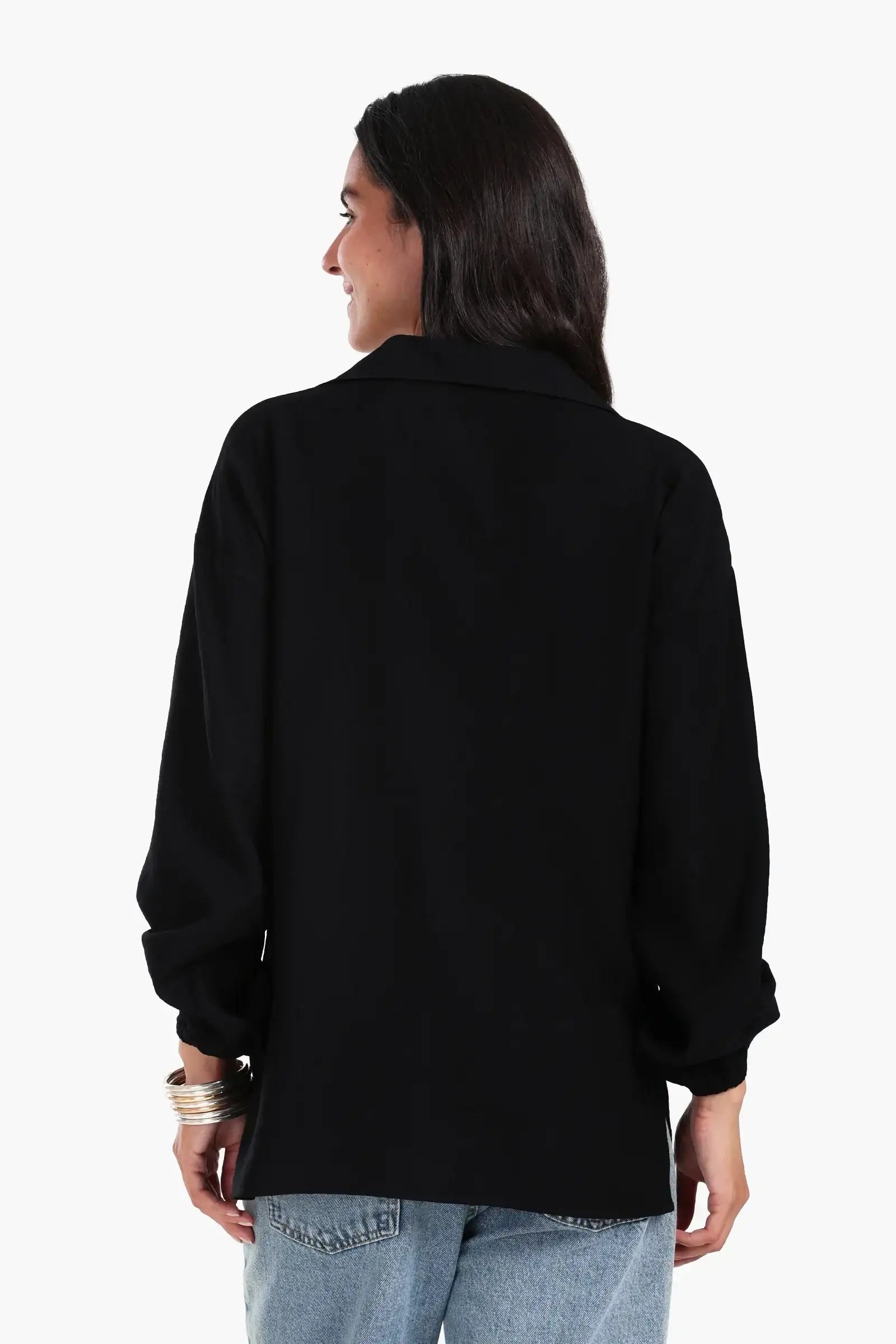 Shirt with Elastic Cuffs