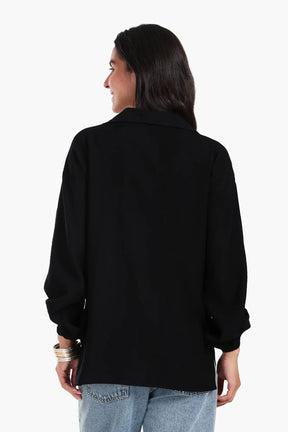 Shirt with Elastic Cuffs