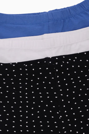 Pack of 3 Girly Cycling Shorts