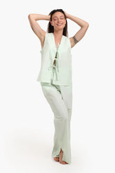 Tie Front Pyjama Set