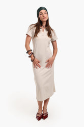 Polo Neck Midi Dress