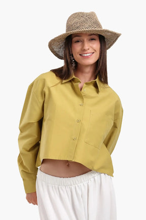 Asymmetrical Cropped Shirt